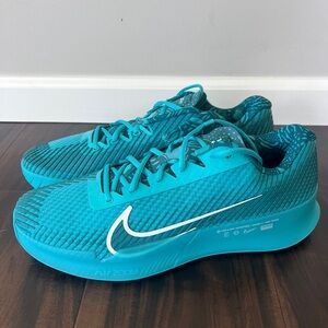 Nike Court Air Zoom Vapor 11 Tennis Shoes Teal Blue DR6966-300 Men's Sz 13 NEW